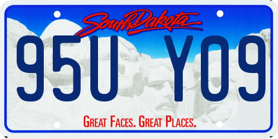 SD license plate 95UY09