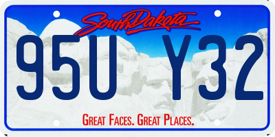 SD license plate 95UY32