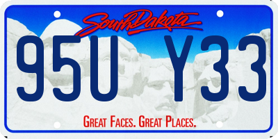 SD license plate 95UY33