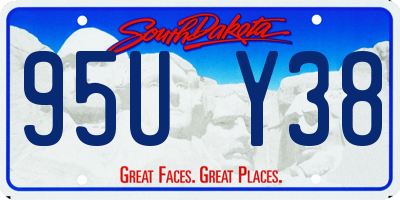 SD license plate 95UY38