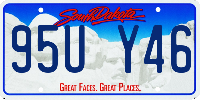 SD license plate 95UY46