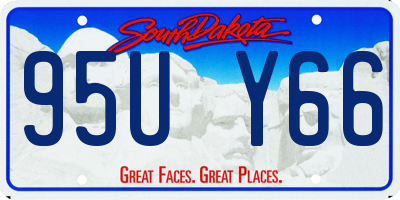SD license plate 95UY66