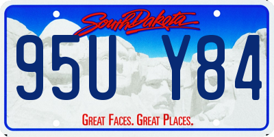 SD license plate 95UY84