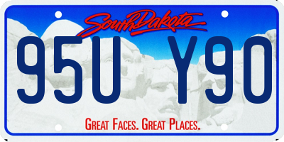 SD license plate 95UY90