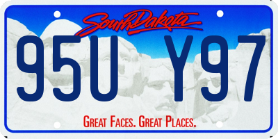 SD license plate 95UY97