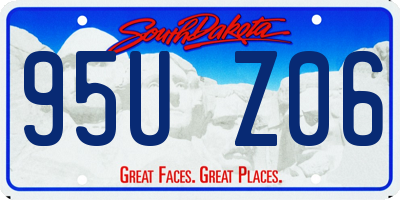 SD license plate 95UZ06
