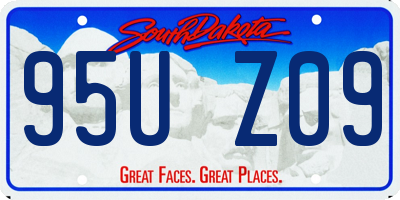 SD license plate 95UZ09