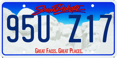 SD license plate 95UZ17