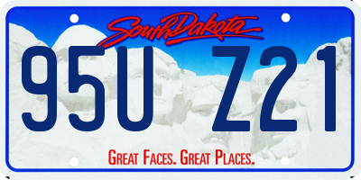 SD license plate 95UZ21