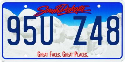 SD license plate 95UZ48