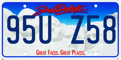 SD license plate 95UZ58