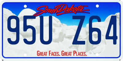 SD license plate 95UZ64