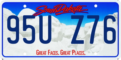 SD license plate 95UZ76