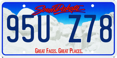 SD license plate 95UZ78