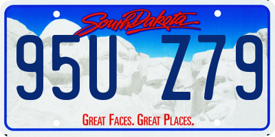 SD license plate 95UZ79