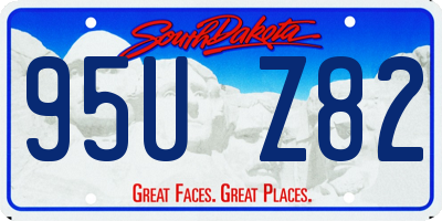 SD license plate 95UZ82