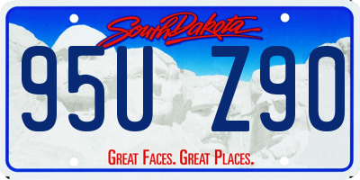 SD license plate 95UZ90