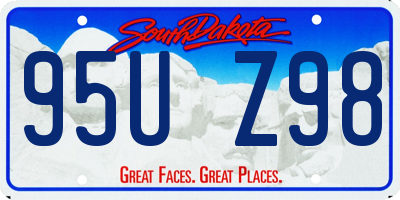 SD license plate 95UZ98