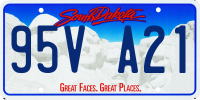 SD license plate 95VA21