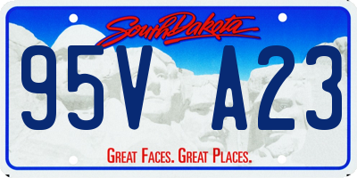 SD license plate 95VA23