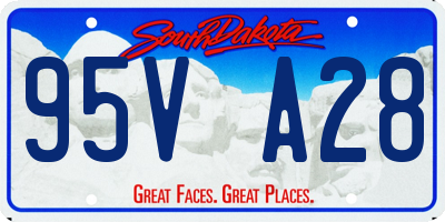 SD license plate 95VA28