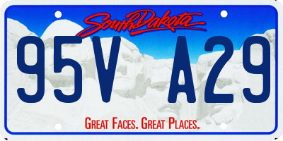 SD license plate 95VA29