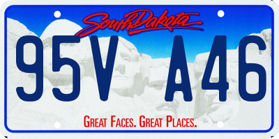 SD license plate 95VA46