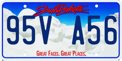 SD license plate 95VA56