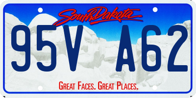 SD license plate 95VA62