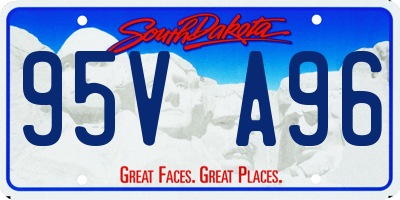 SD license plate 95VA96