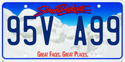 SD license plate 95VA99