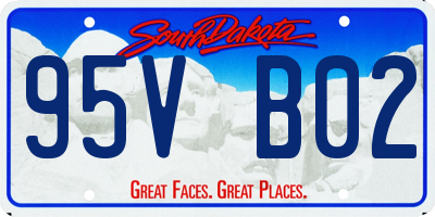 SD license plate 95VB02