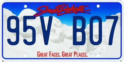 SD license plate 95VB07