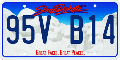 SD license plate 95VB14