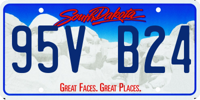 SD license plate 95VB24