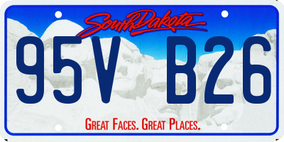 SD license plate 95VB26