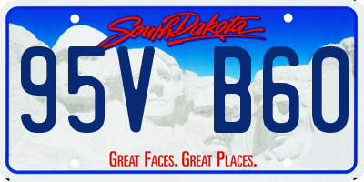 SD license plate 95VB60
