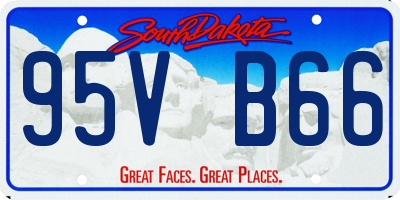 SD license plate 95VB66