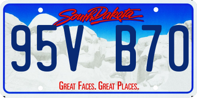 SD license plate 95VB70