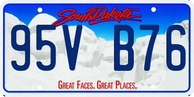 SD license plate 95VB76