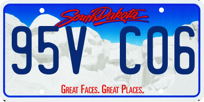 SD license plate 95VC06