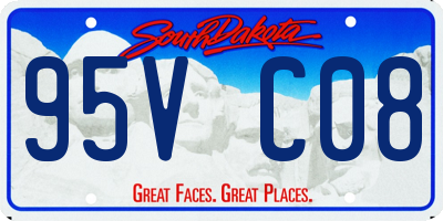 SD license plate 95VC08