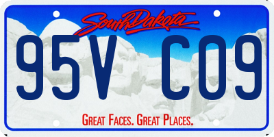 SD license plate 95VC09