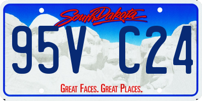 SD license plate 95VC24