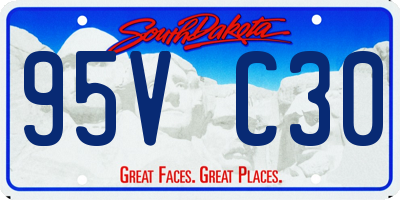 SD license plate 95VC30