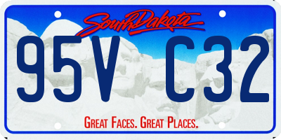 SD license plate 95VC32