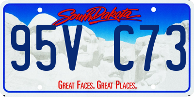 SD license plate 95VC73