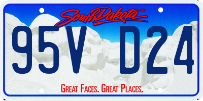 SD license plate 95VD24