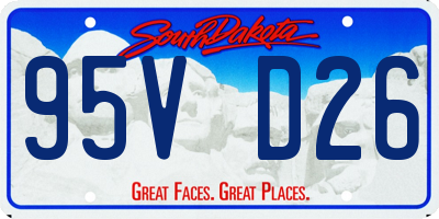 SD license plate 95VD26