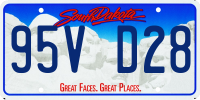 SD license plate 95VD28